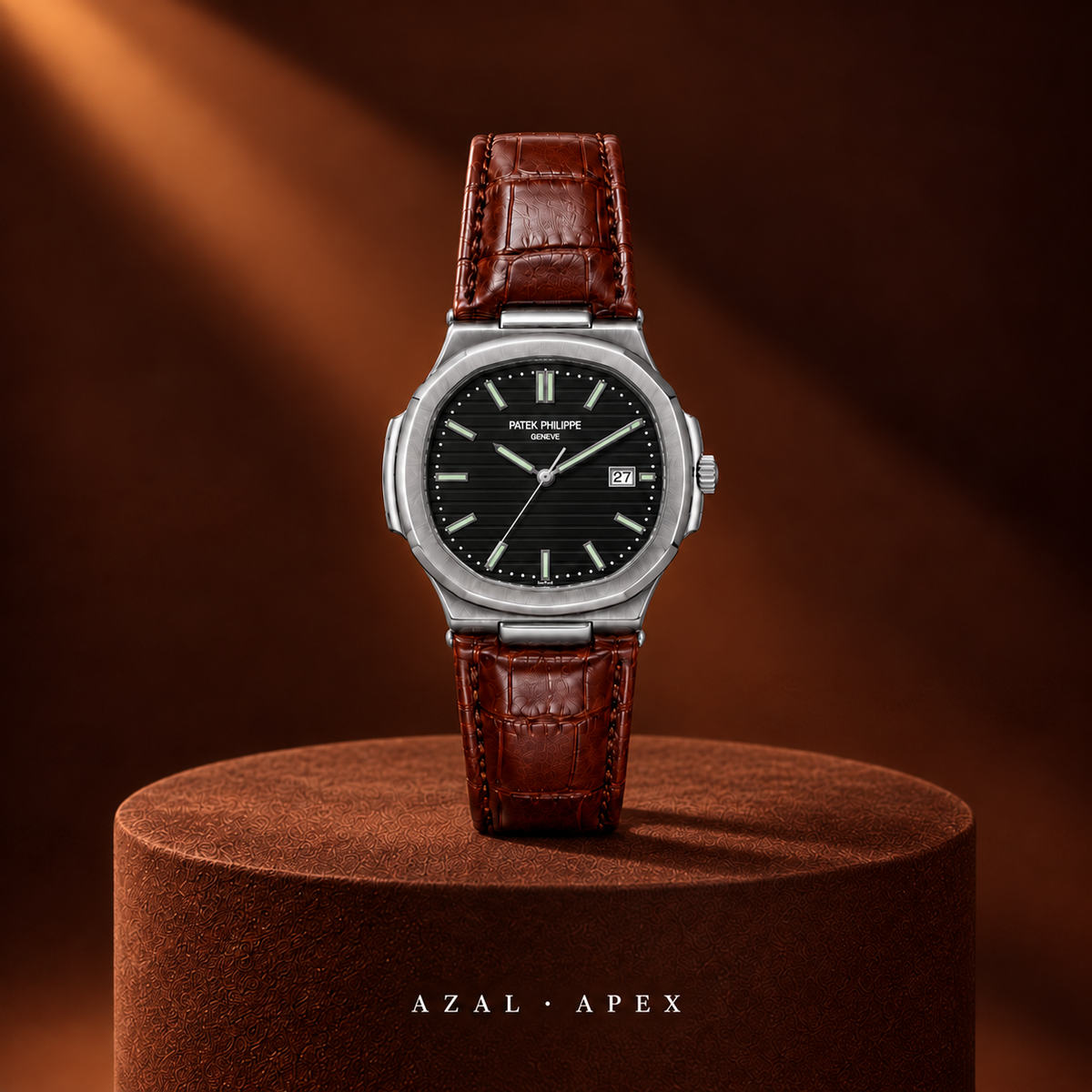AZAL APEX Marron / Noir — portrait signature carré