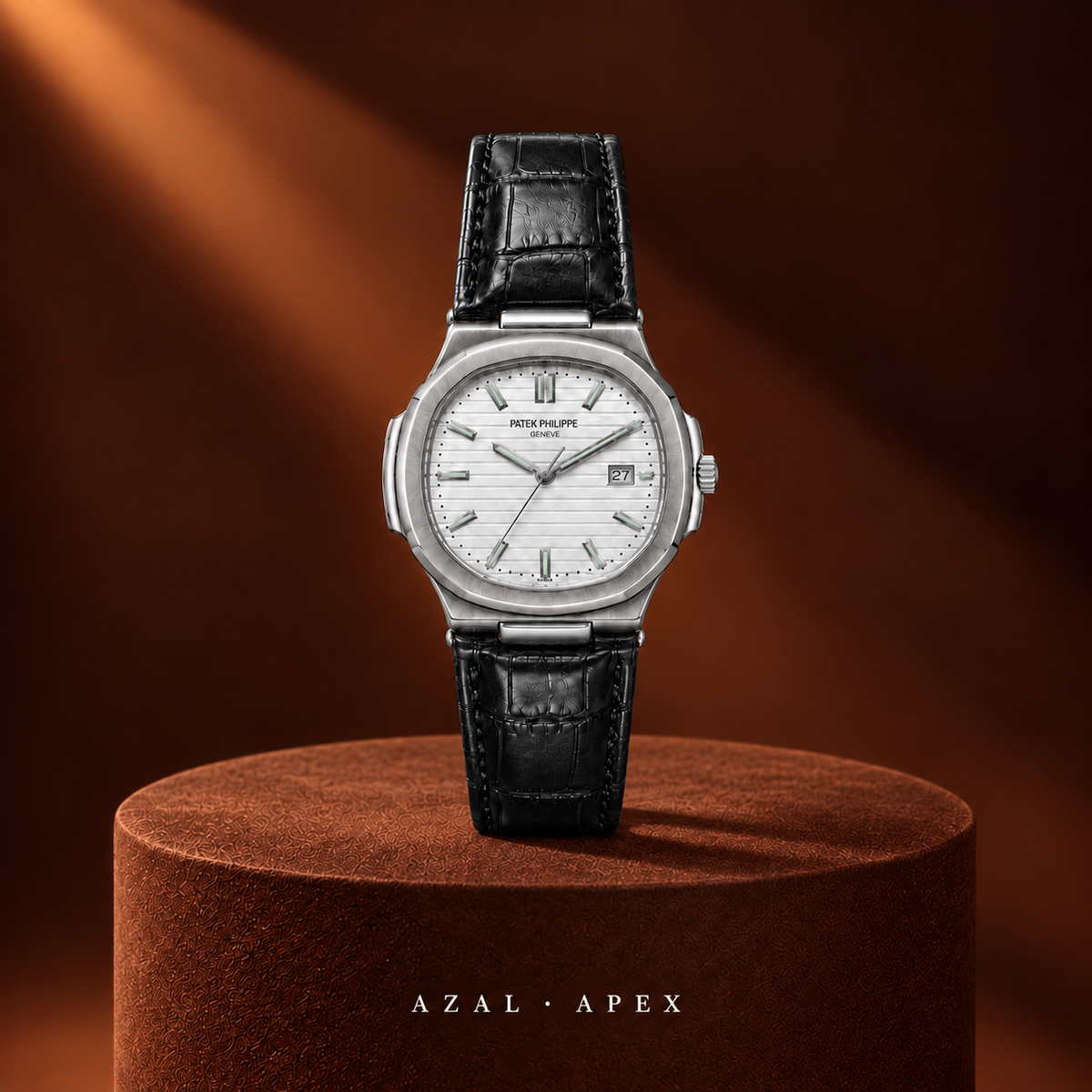 AZAL APEX Noir / Blanc — portrait signature carré
