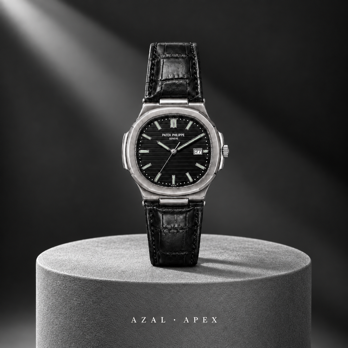 AZAL APEX Noir / Noir — portrait signature carré