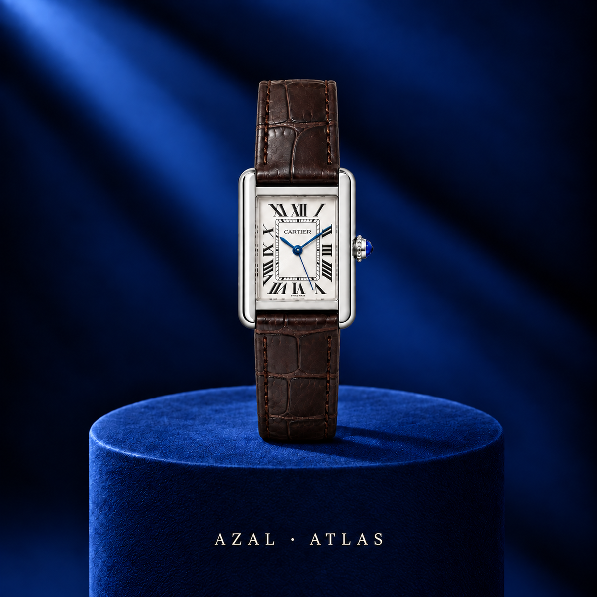 AZAL ATLAS Marron — portrait signature carré