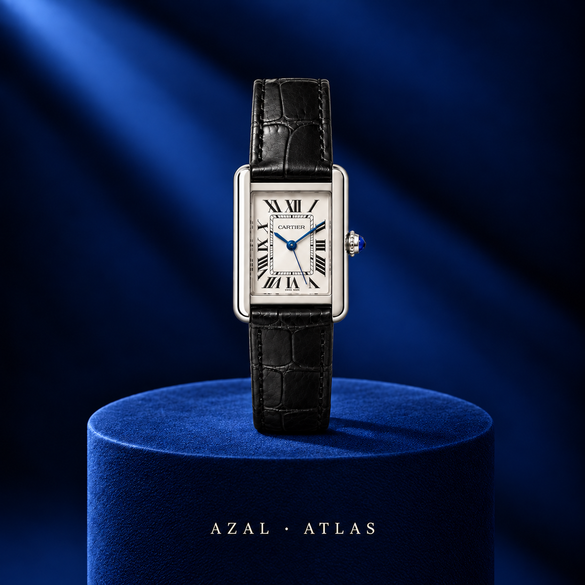 AZAL ATLAS Noir — portrait signature carré